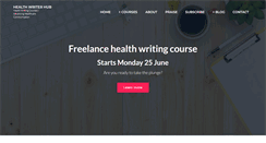 Desktop Screenshot of healthwriterhub.com